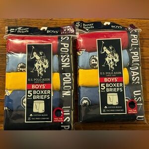 10 Pairs U.S. Polo Assn. Boxer Briefs Size XXL (16-18) New
